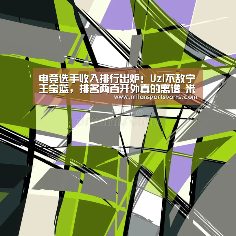 电竞选手收入排行出炉!Uzi不敌宁王宝蓝,排名两百开外真的离谱_米兰体育网页版(图1) 米兰体育下载官网